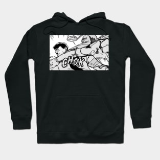 Raph punching Hitler (B&W) Hoodie